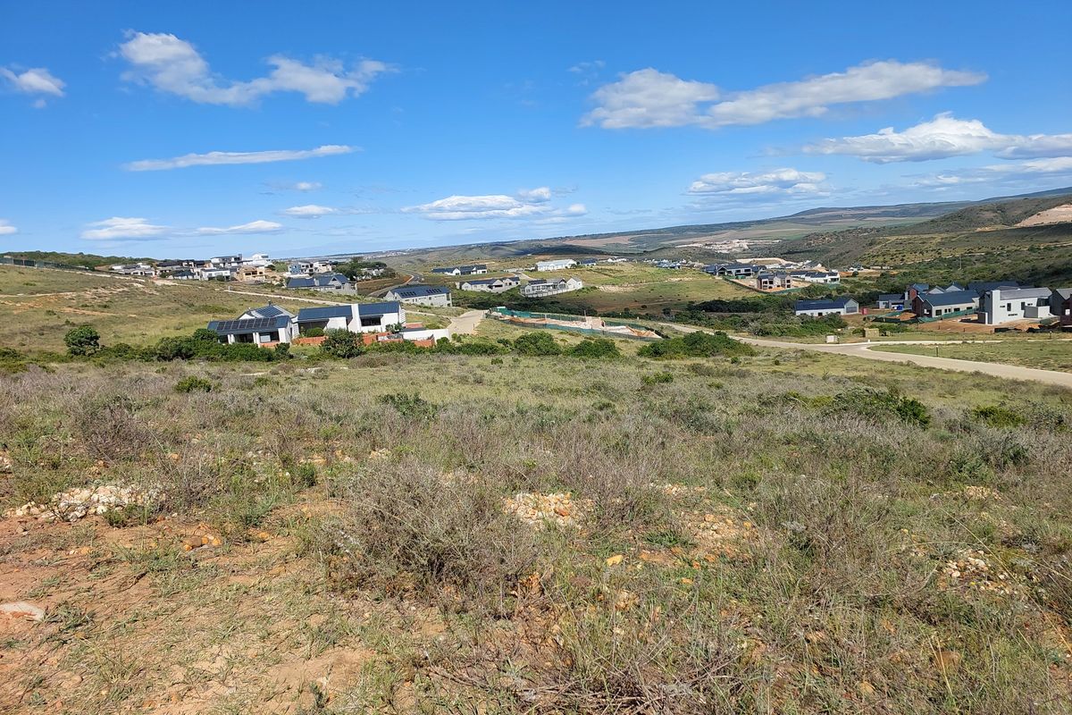 A scenic elevated view overlooking the surrounding residential estate and natural landscape, showcasing the property's position within the development.