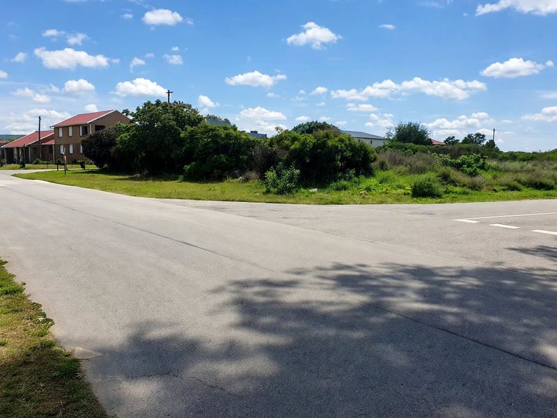 A street-level view of the residential vacant land plot, showing the paved road access and surrounding neighborhood context.