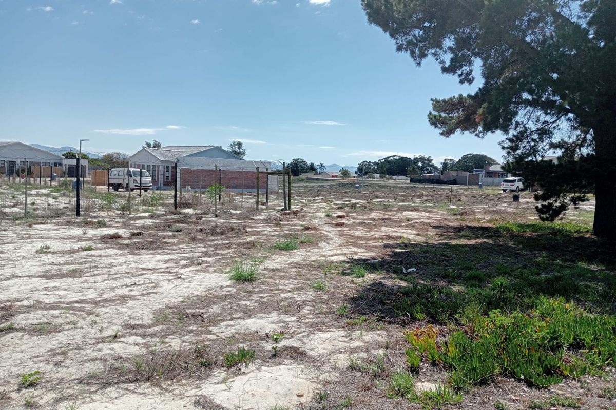 A vacant residential plot featuring sandy ground, perimeter fencing, and a mature tree, offering a blank canvas for future development.