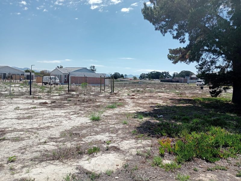 A vacant residential plot featuring sandy ground, perimeter fencing, and a mature tree, offering a blank canvas for future development.