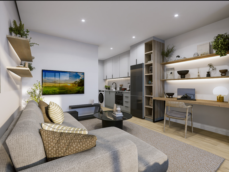 Rare Ground Floor Pet-Friendly Studio at The Monarch Development - Photo 4
