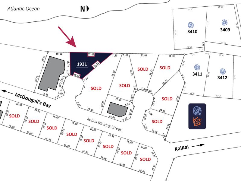 A site layout plan showing the location and dimensions of vacant residential plot 1921 within the estate.