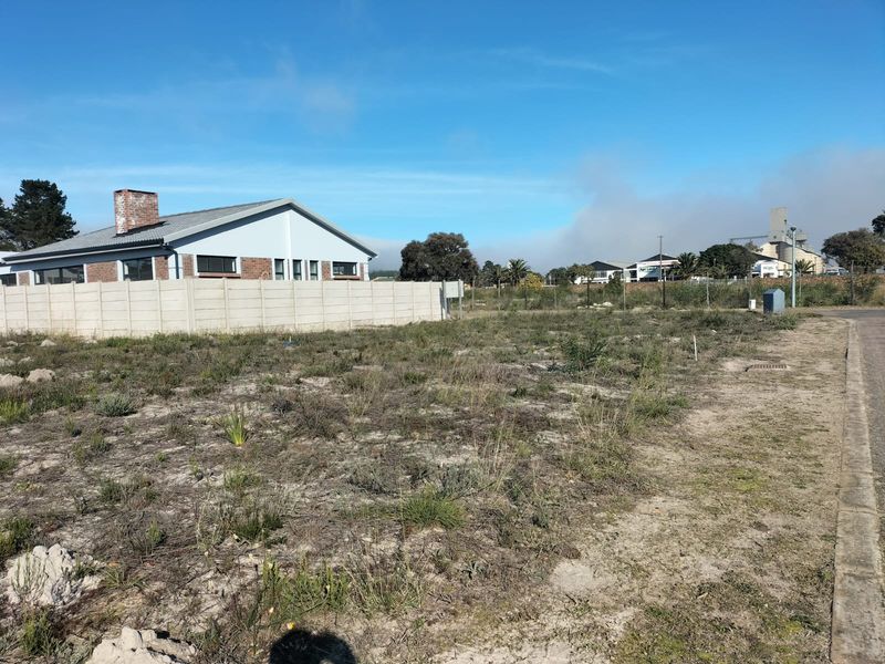 A vacant residential plot featuring a precast concrete boundary wall, adjacent to a paved street with existing infrastructure.