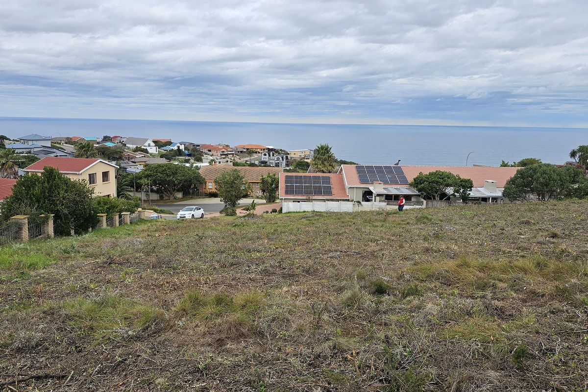 An elevated view overlooking a residential coastal neighborhood with ocean vistas in the background.