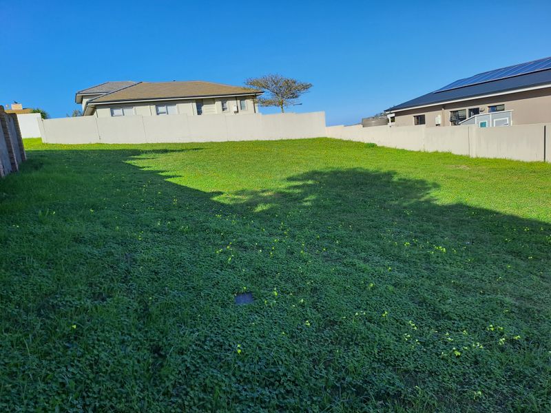A vacant residential plot featuring a grass lawn enclosed by perimeter boundary walls, situated within a developed neighborhood.
