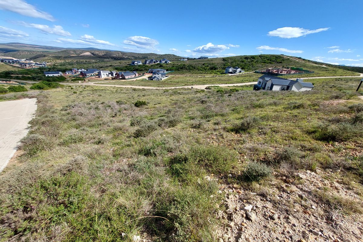An elevated view of a vacant residential plot featuring natural vegetation and surrounding estate development.