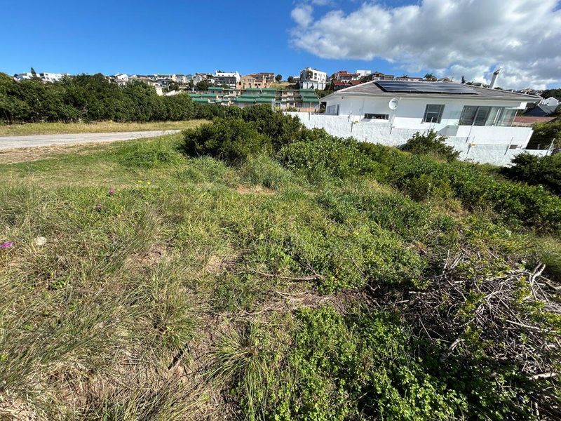 A view of a vacant residential plot featuring natural vegetation and grass, situated in a developed neighborhood.