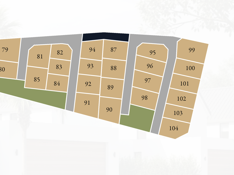 A site layout plan showing the arrangement of residential plots within the development.