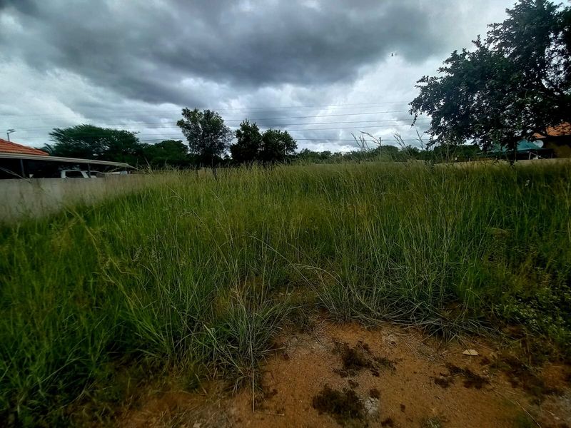 A vacant residential plot featuring overgrown grass and perimeter boundary walls, offering a blank canvas for future development.