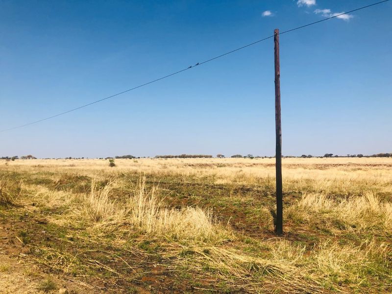 A view of vacant residential land featuring dry grass and an existing utility pole with overhead power lines.