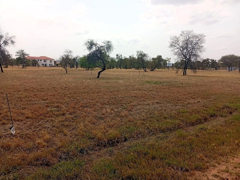 A wide-angle view of a vacant residential plot featuring natural vegetation and mature trees, ready for development.