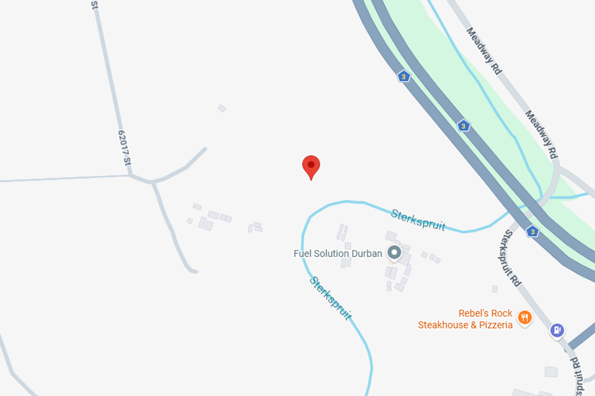 A map view showing the location of the vacant land parcel in relation to local roads and landmarks.