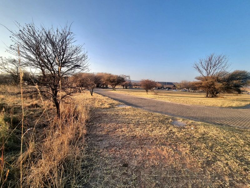 A view of the paved driveway and surrounding landscaped grounds of the commercial vacant land property.