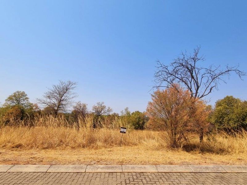 A view of a vacant residential plot featuring natural vegetation and a paved curb along the street frontage.