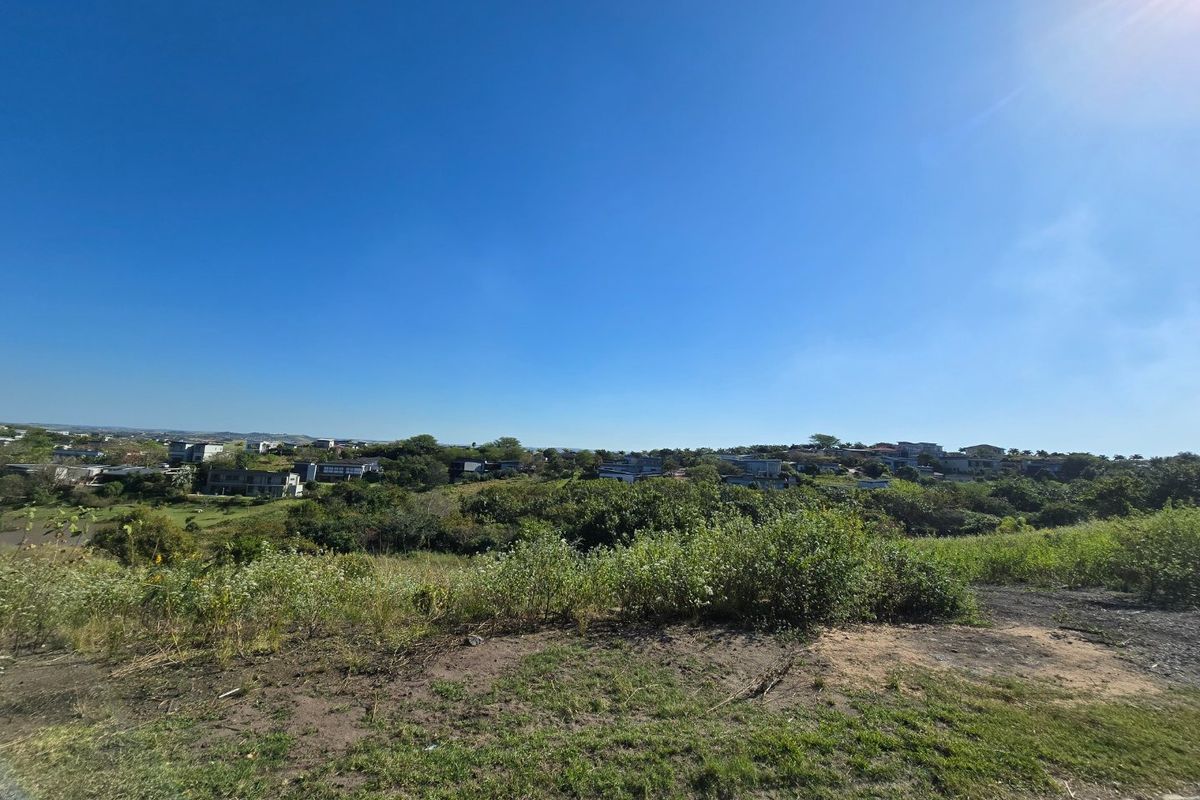 A wide-angle view overlooking a natural landscape with surrounding residential development in the distance.