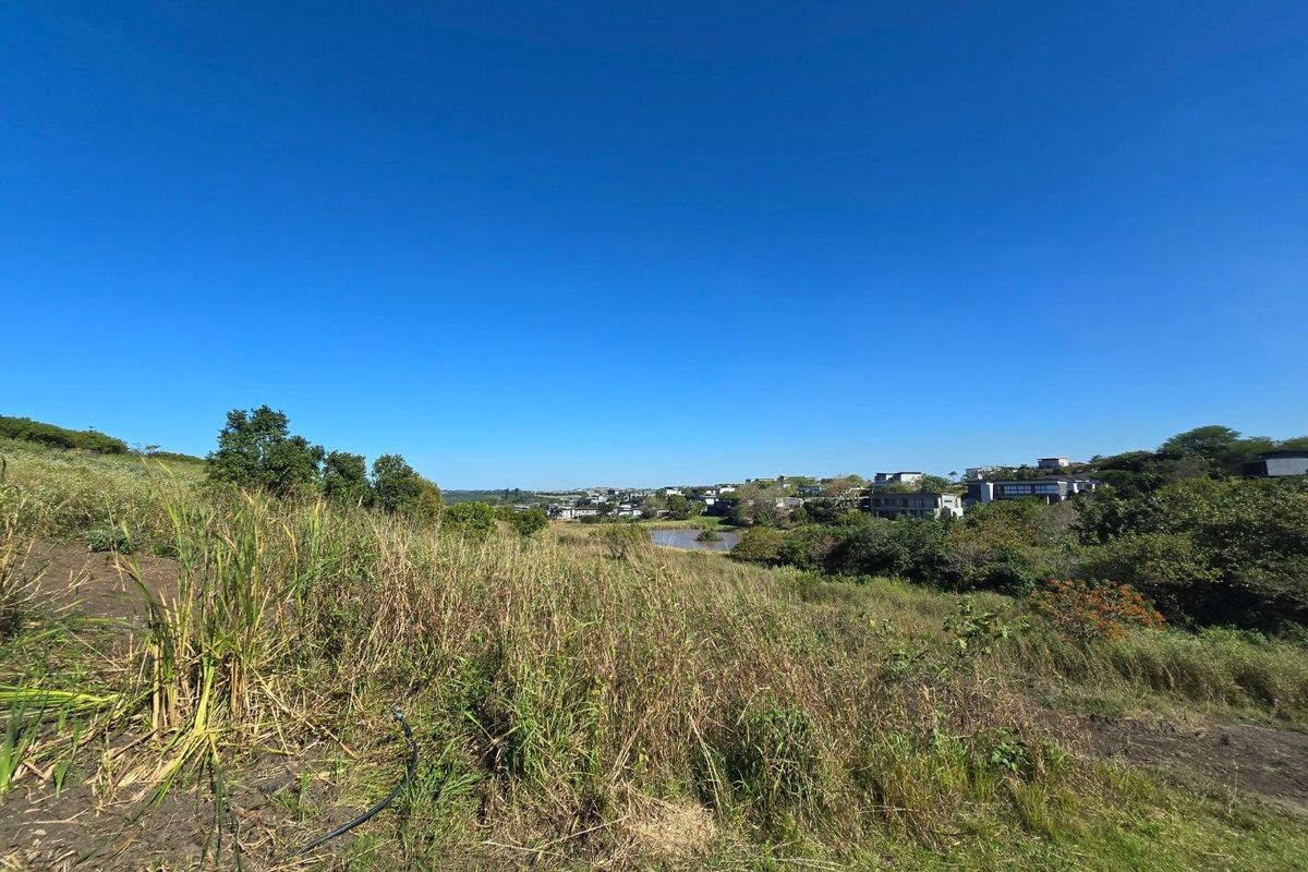 A wide-angle view of the vacant residential land, showcasing the natural landscape and surrounding estate scenery.