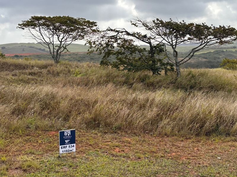 A vacant residential plot of 1192 square meters featuring natural vegetation and scenic landscape views.
