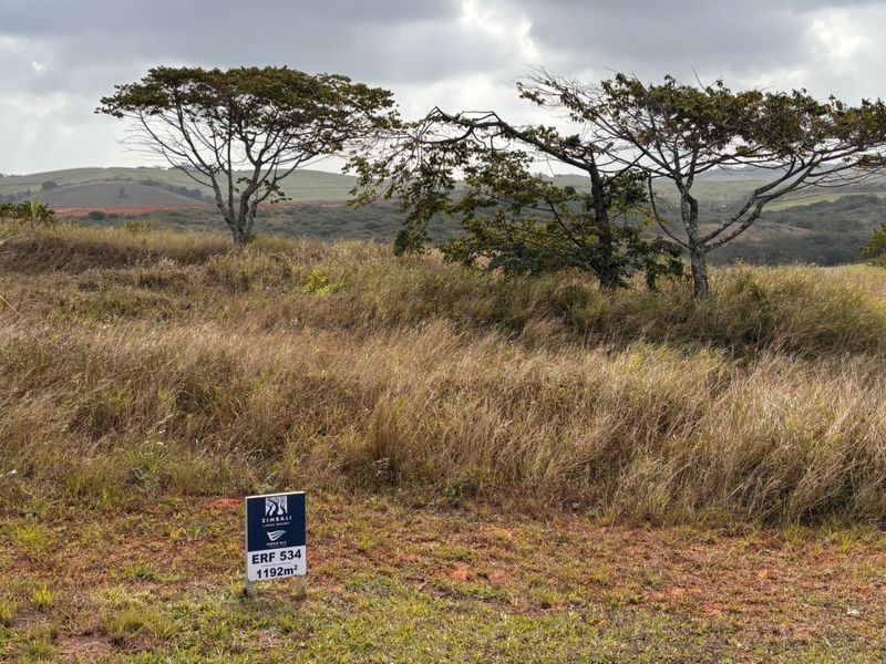 A vacant residential plot of 1192 square meters featuring natural vegetation and scenic landscape views.