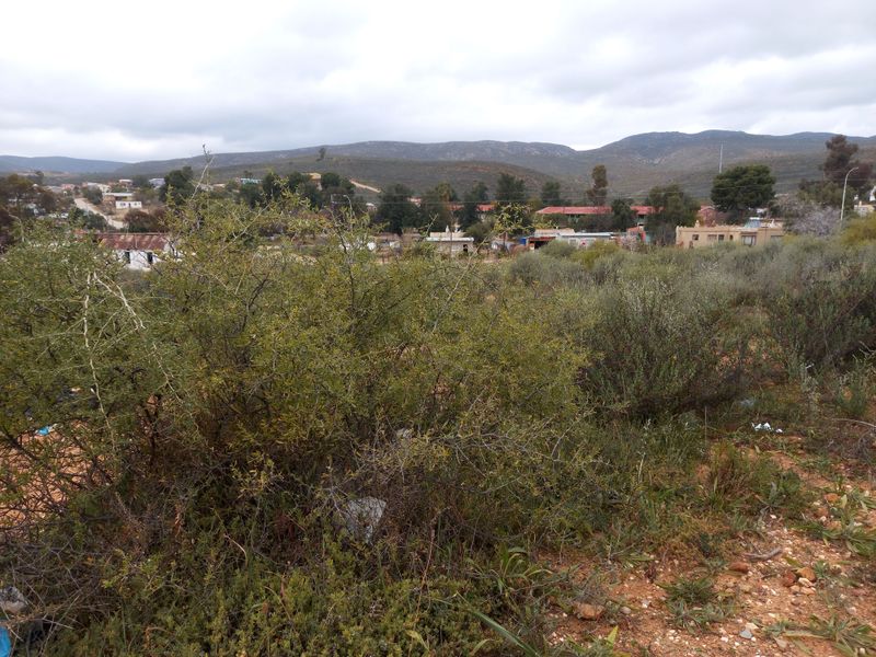 A view of the surrounding landscape and distant residential area from the vacant residential plot.