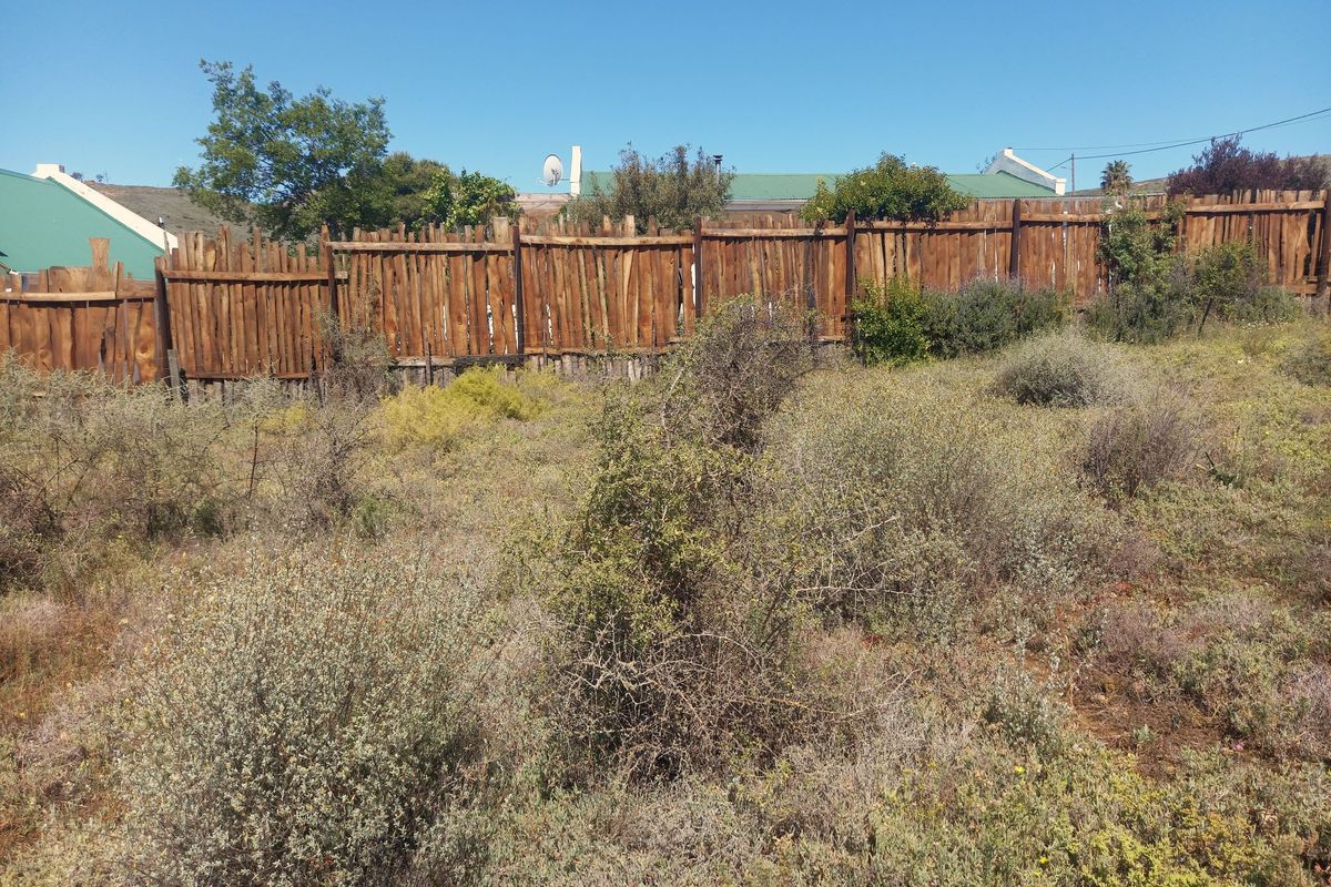A vacant residential plot featuring natural scrub vegetation and a perimeter timber fence, offering a blank canvas for future development.