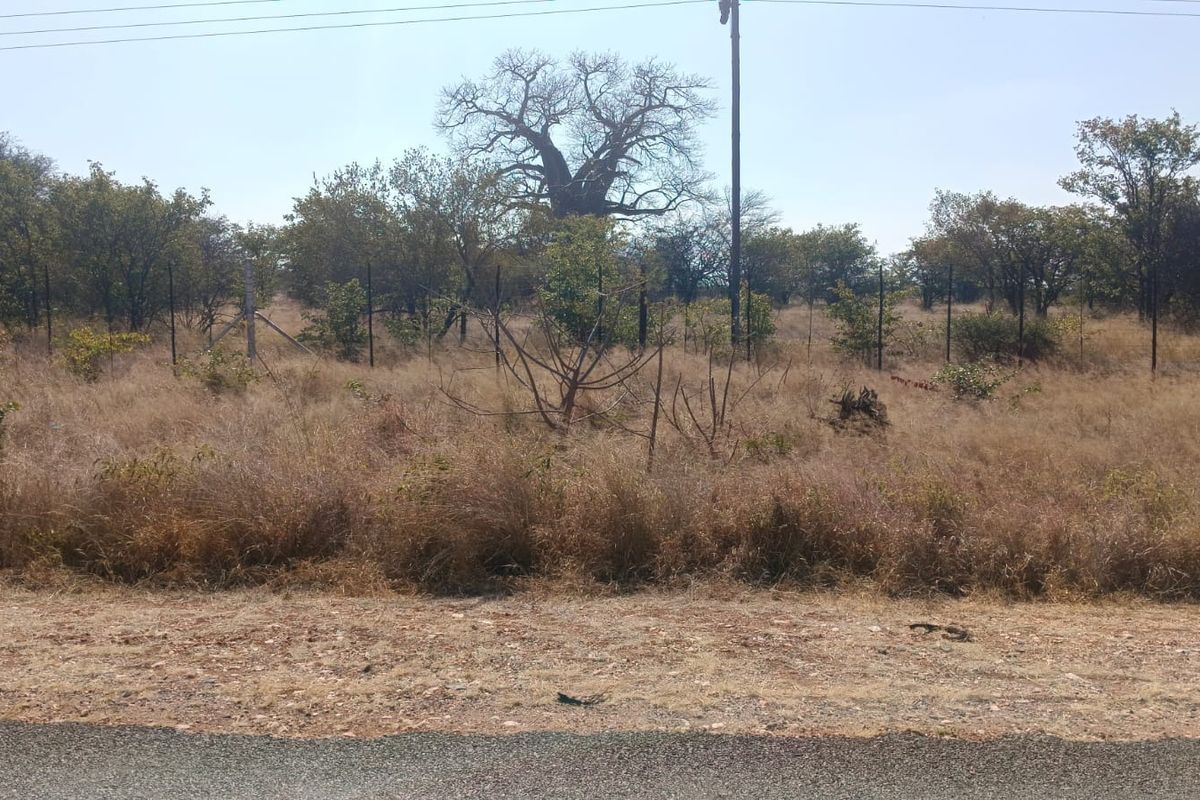 A view of the vacant residential land from the street, featuring natural vegetation, perimeter wire fencing, and an existing utility pole.