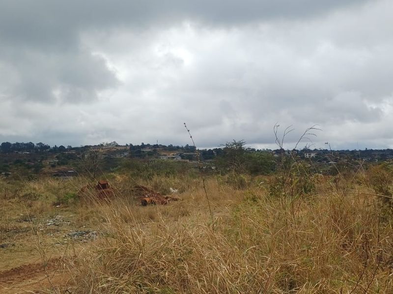 An elevated view of the vacant commercial land, showcasing the natural landscape and surrounding neighborhood terrain.