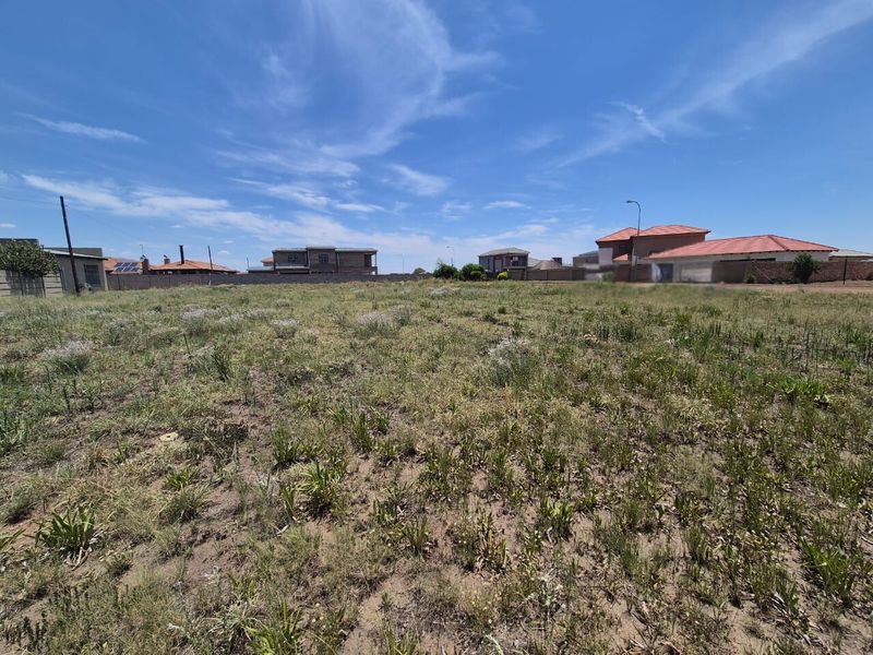 A vacant residential plot of land featuring natural vegetation, enclosed by boundary walls, situated in a developed suburban neighborhood.