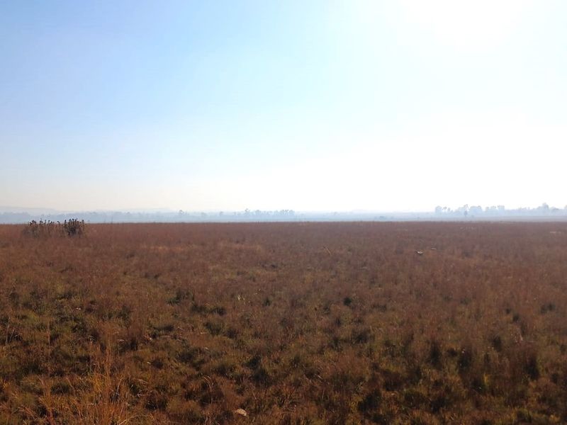 A wide, open expanse of vacant residential land featuring natural grass coverage under a clear sky.