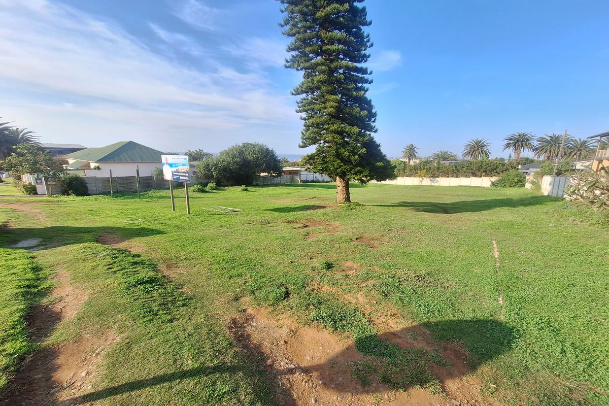 A vacant residential plot featuring a large mature tree, grassed terrain, and perimeter boundary walls.