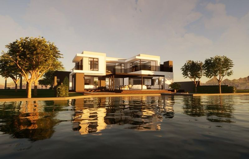 Prime Canal-Facing Stand with Approved Plans for a 5 bedroom house, in The Islands Estate
