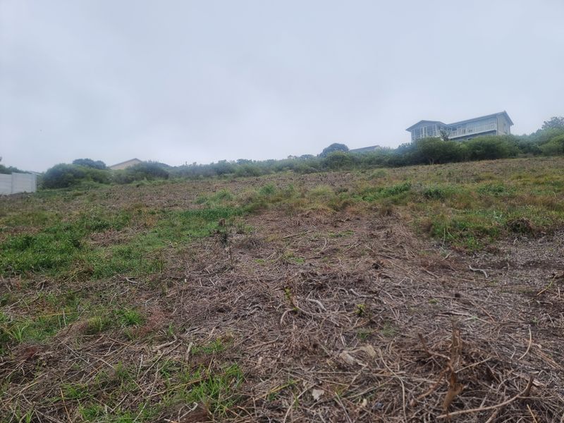 A view of a vacant residential plot featuring sloped terrain and cleared vegetation, ready for development.