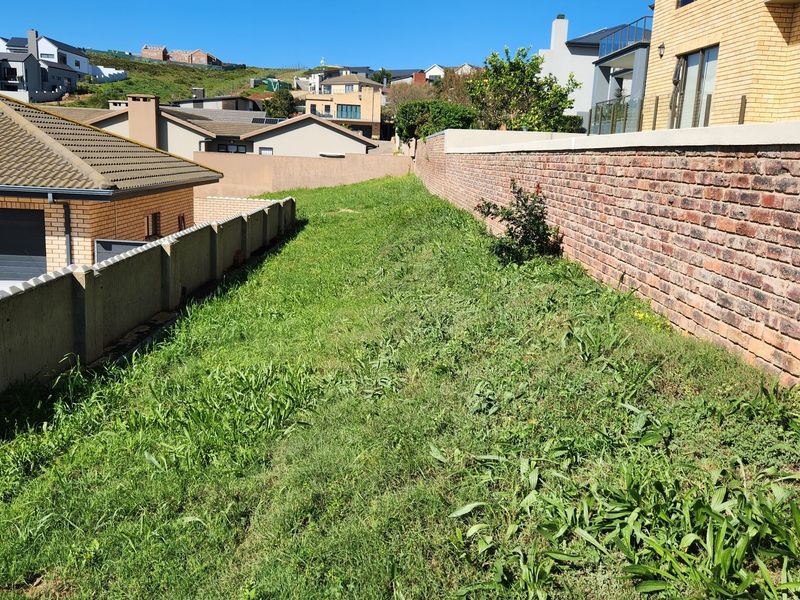A vacant residential plot featuring established brick and concrete boundary walls, situated within a developed suburban estate.