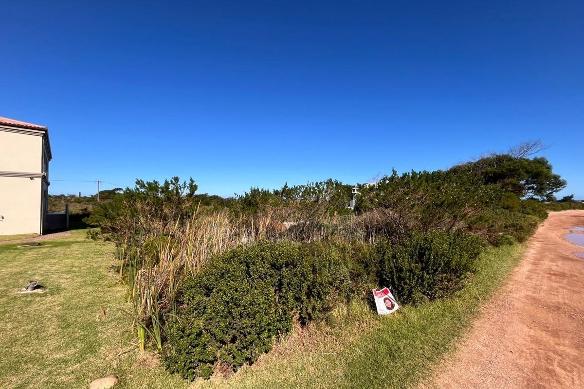 A vacant residential plot featuring natural vegetation, a grassed area, and adjacent dirt road access.