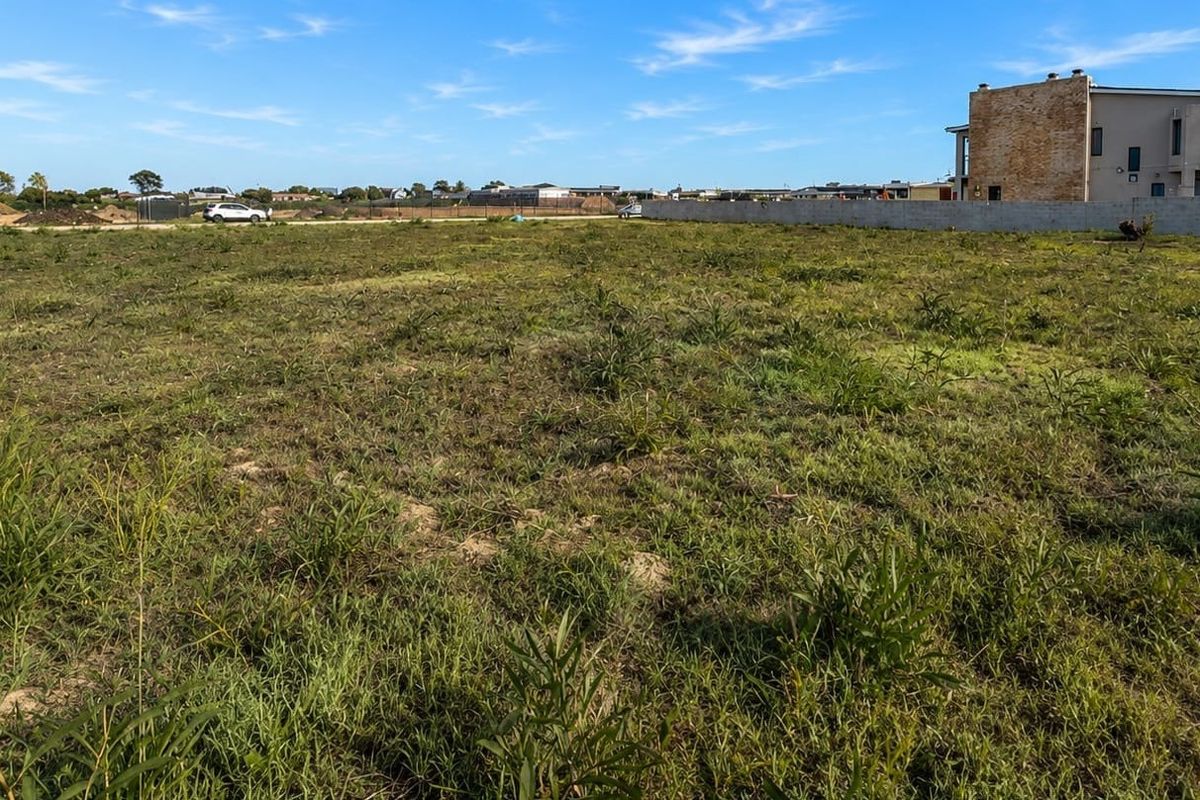 A vacant residential plot of land featuring natural grass cover and a perimeter boundary wall, situated in a developing residential area.