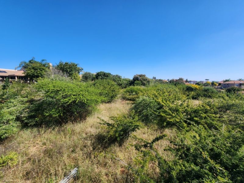A view of a vacant residential plot featuring natural indigenous vegetation and a gentle slope, suitable for future development.