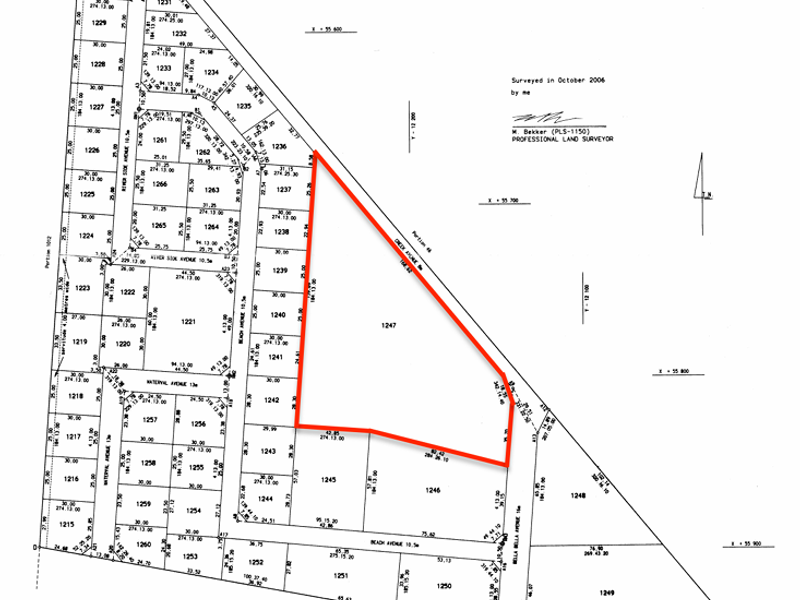 A survey diagram showing the cadastral boundaries and layout of the industrial property, highlighting the specific plot area.