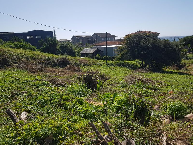 A sloped vacant residential plot featuring natural vegetation and surrounding neighborhood views, offering potential for development.