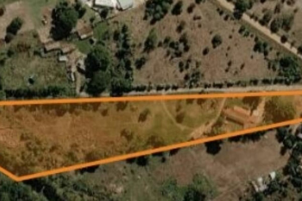 Aerial view of the farm property highlighting the land boundaries and surrounding landscape.