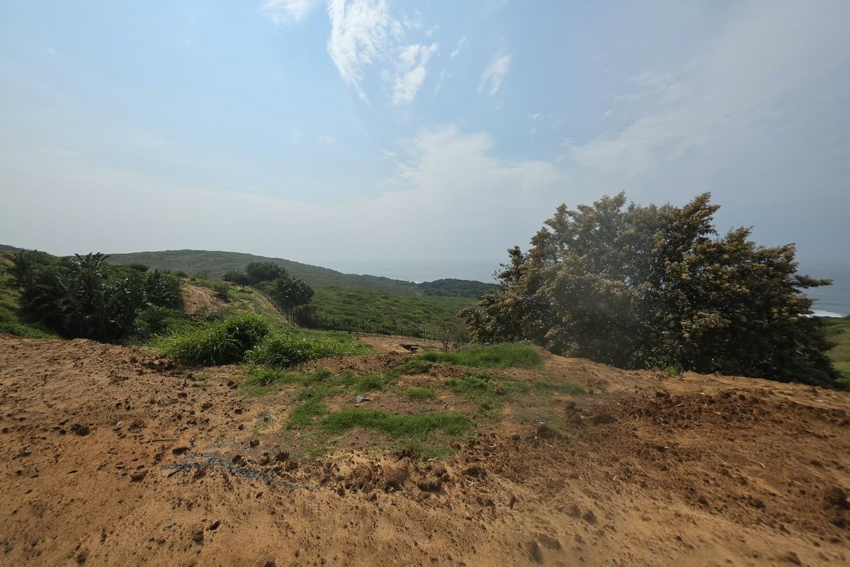 A scenic view overlooking the natural coastal landscape and surrounding greenery from the vacant residential property.