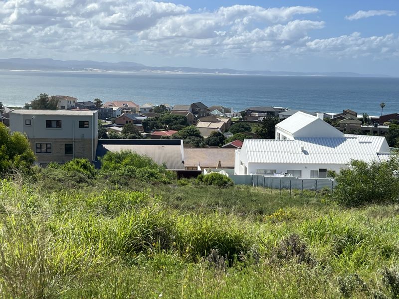 A scenic elevated view overlooking the surrounding residential neighborhood and the ocean coastline.