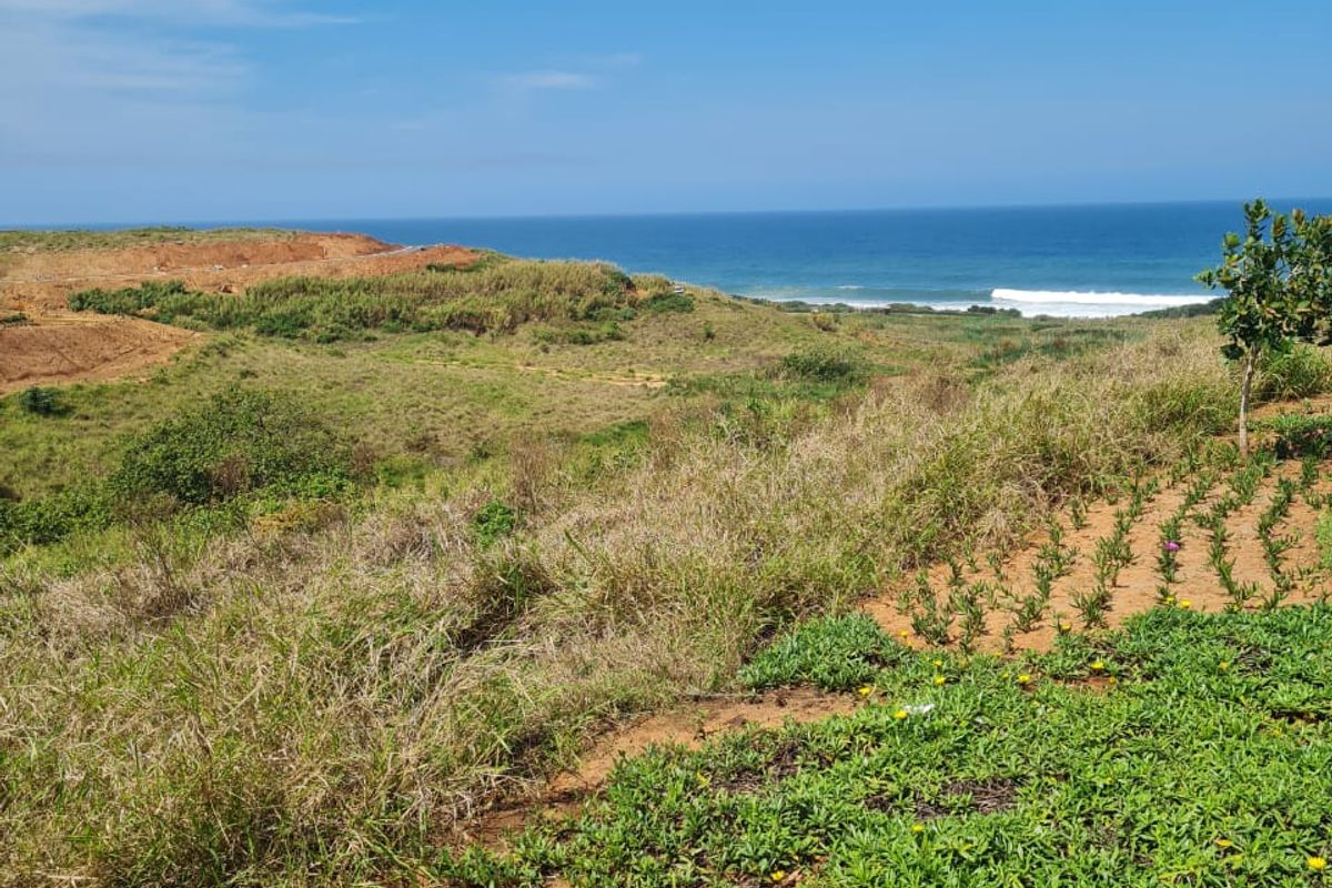 A scenic view of the coastal landscape and ocean from the vacant residential land.