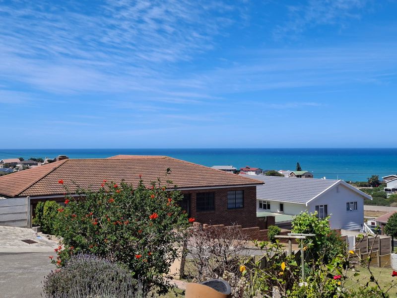 A scenic elevated view overlooking the surrounding residential neighborhood with a clear, expansive outlook towards the ocean.