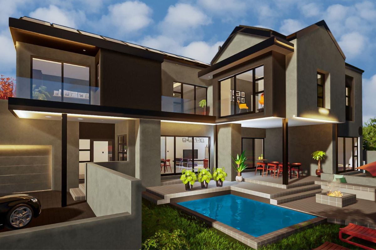 Ultra-Modern 4 Bedroom Home with a Staff Room. - Photo 2