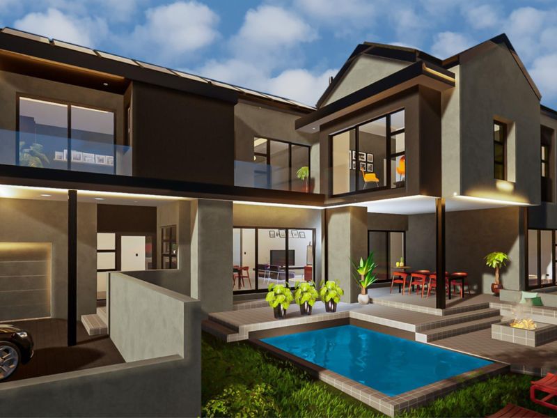 Ultra-Modern 4 Bedroom Home with a Staff Room. - Photo 2