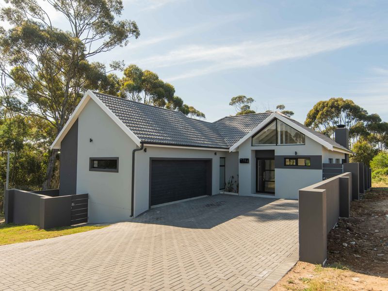 Modern single-story home featuring a paved driveway, double garage, and contemporary gabled architecture with a clean, well-maintained exterior finish.