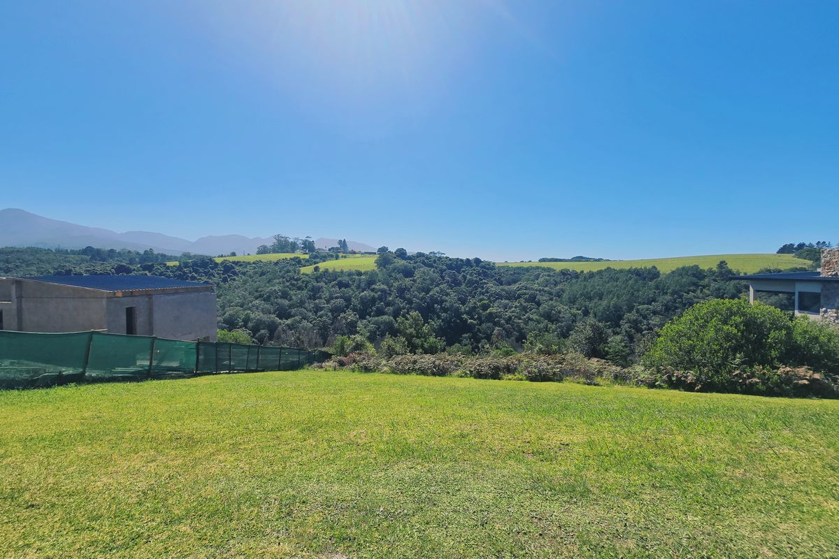 A scenic view overlooking a lush green landscape with rolling hills and distant mountains, showcasing the natural beauty of the vacant residential land.