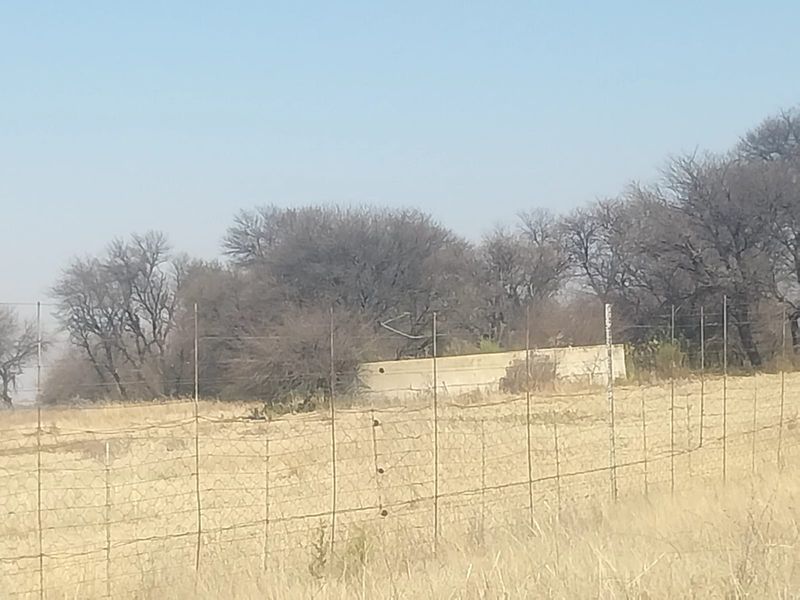 A view of the property boundary featuring wire mesh fencing and a concrete retaining wall set against a backdrop of trees.