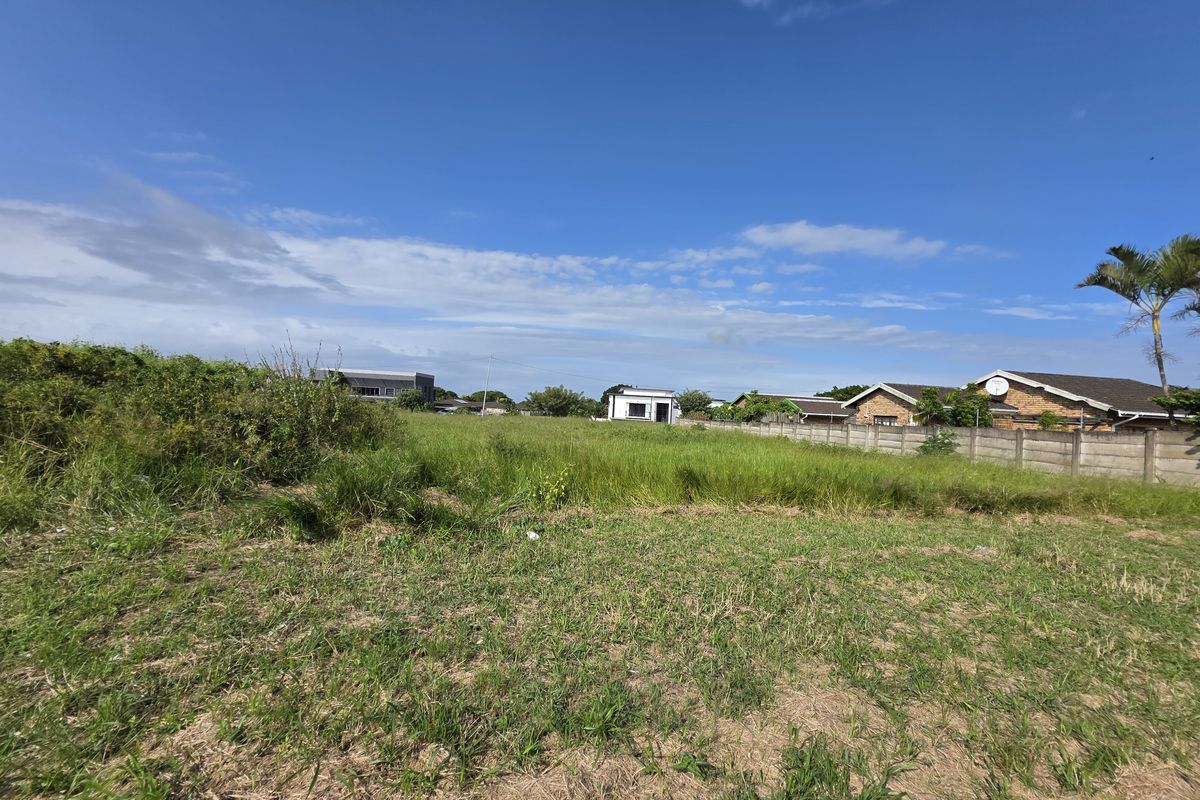 A vacant residential plot featuring natural grass coverage and a precast concrete boundary wall, situated in a developed neighborhood.
