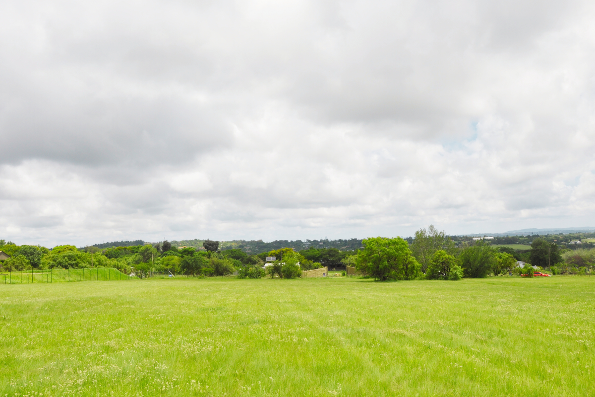 A wide, open expanse of vacant residential land featuring established grass and surrounding greenery, offering a blank canvas for future development.