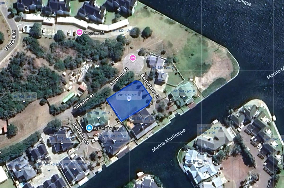 An aerial satellite view showing the property plot location within the residential estate.